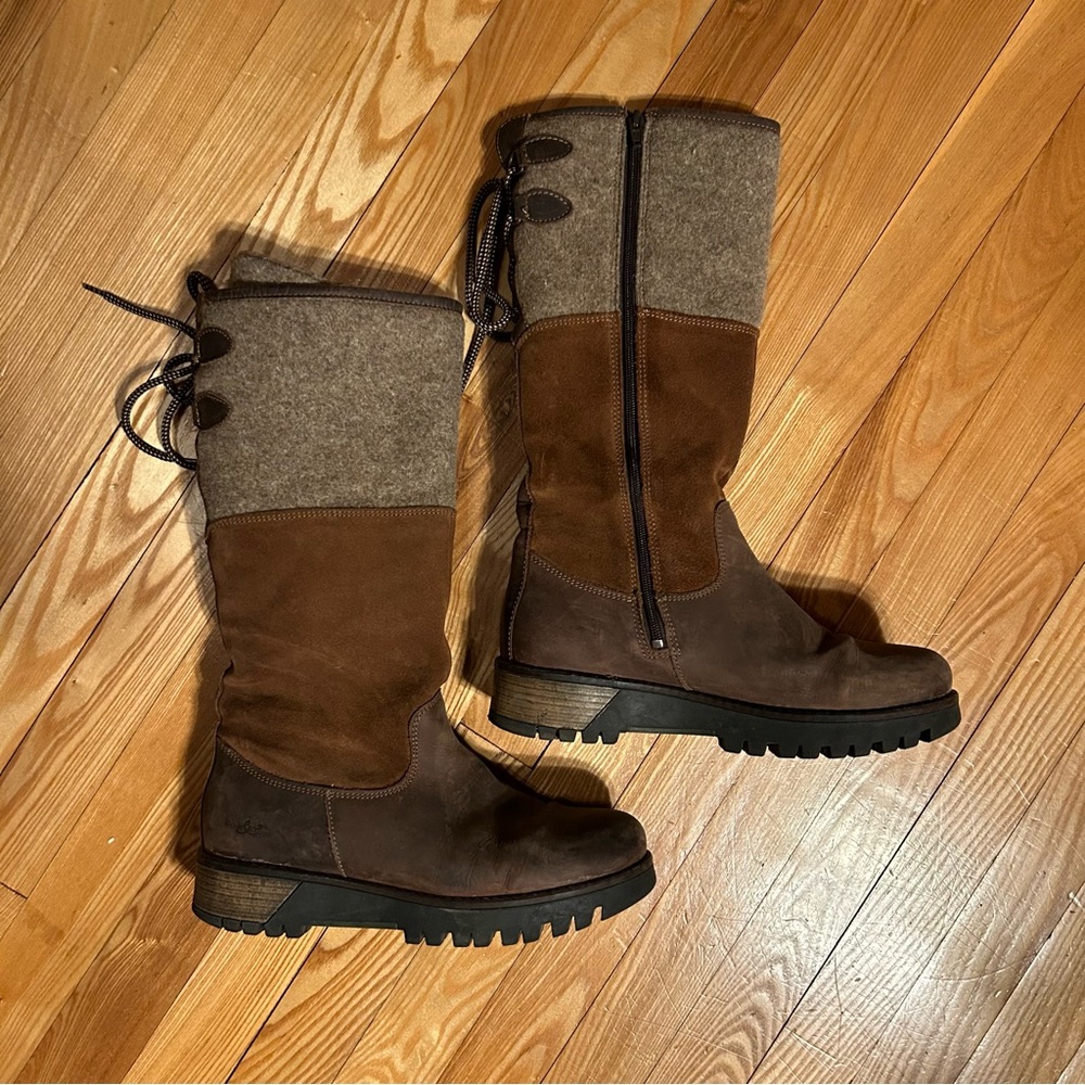 Bos & Co Ginger Shearling-Lined Waterproof Leather Boots